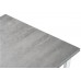 Стол Лота Лофт 140 25 мм бетон / белый матовый