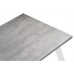 Стол Тринити Лофт 120х60х75 25 мм бетон / матовый белый